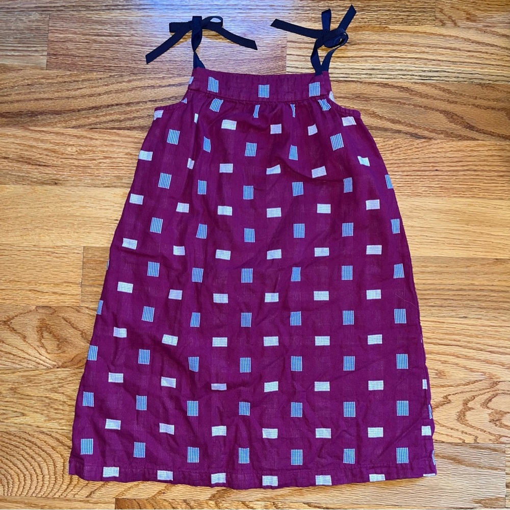 Hanna Andersson purple handkerchief style dress size 120 / US size 6